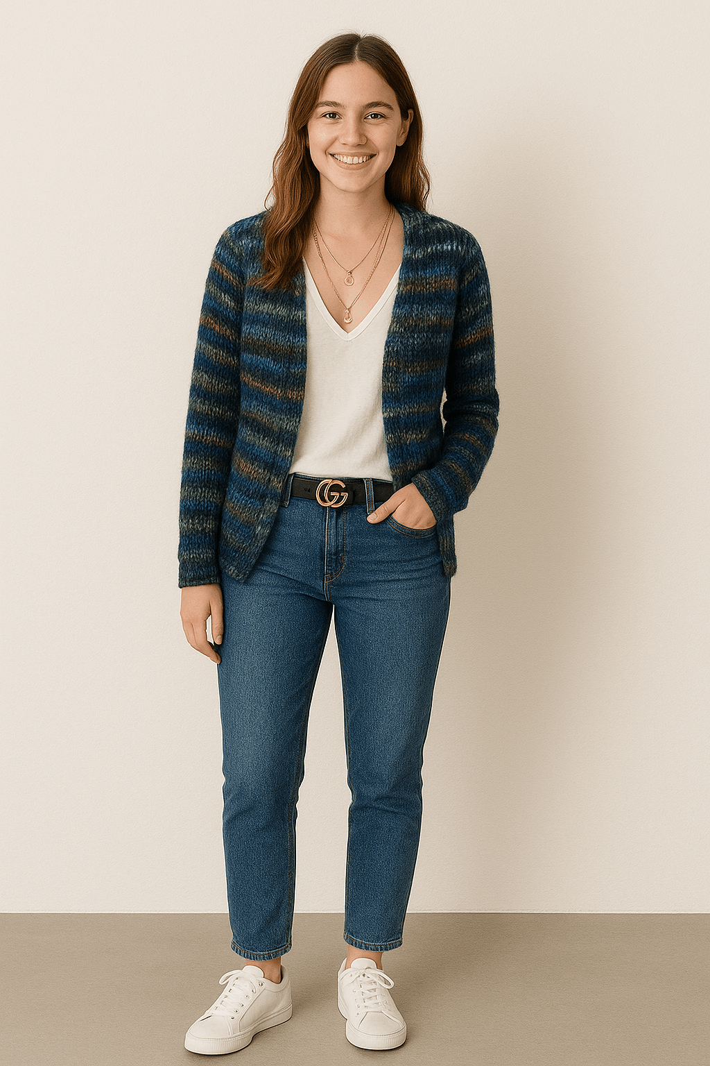 Isla | Stylish Women's Multicolor Knit Cardigan