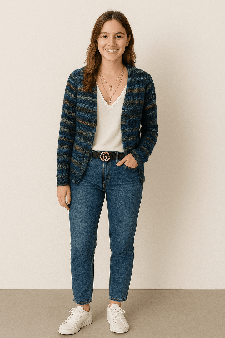 Isla | Stylish Women's Multicolor Knit Cardigan