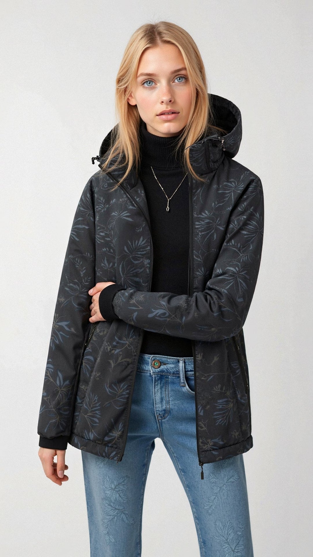 Zoe | Printed Raincoat with Hood
