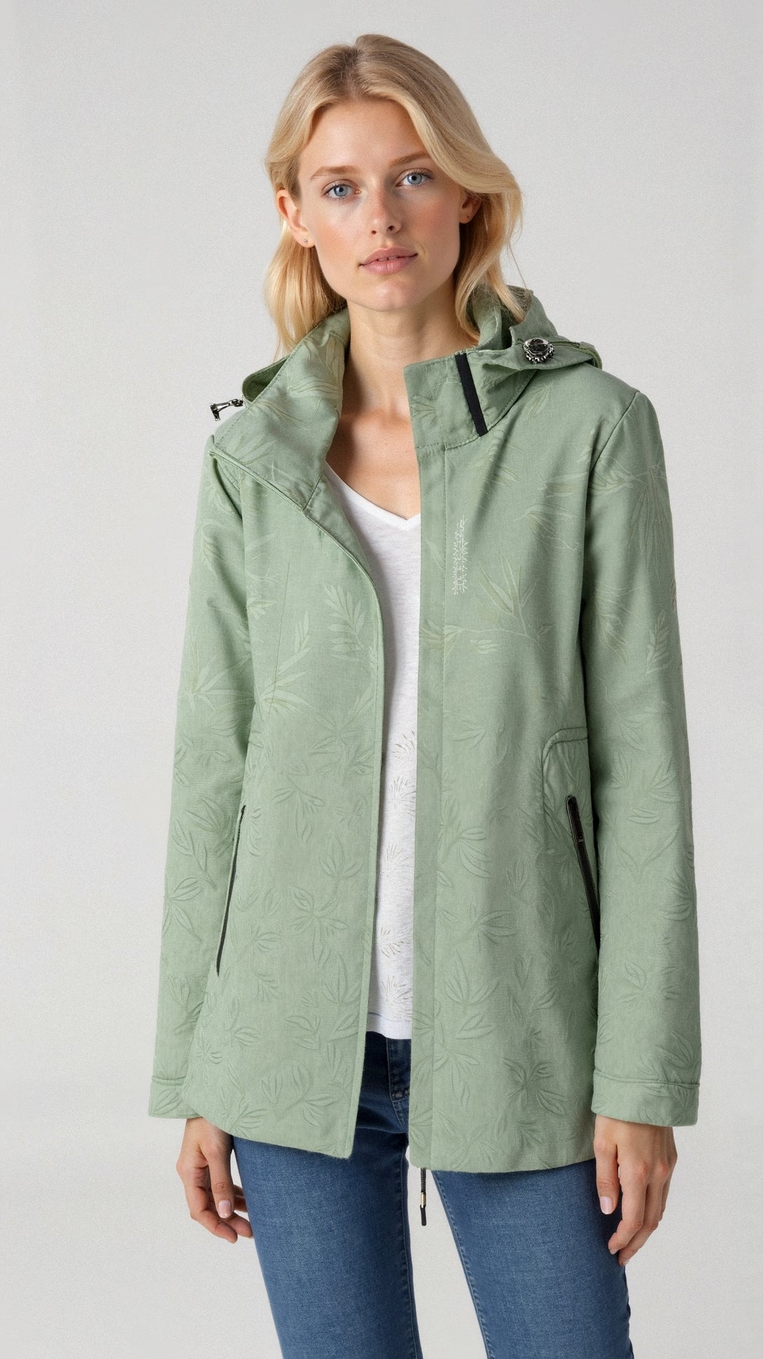 Zoe | Printed Raincoat with Hood