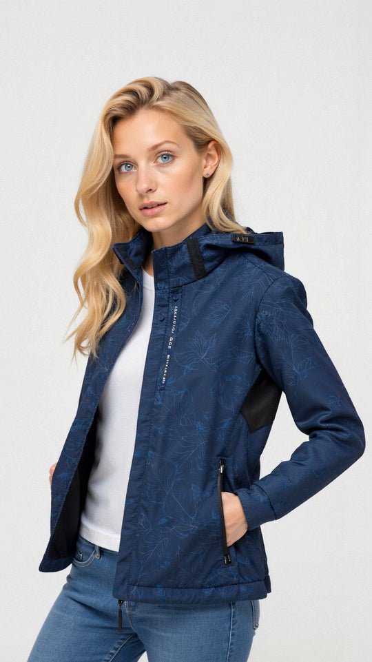 Zoe | Printed Raincoat with Hood