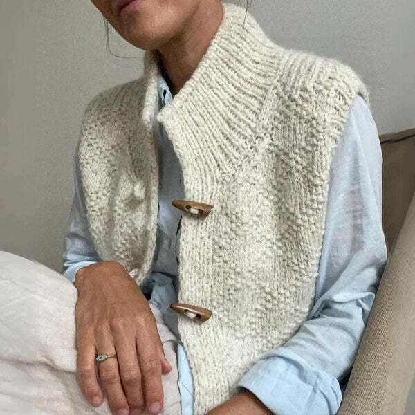 Anna | Women's Winter Stand Collar Cardigan