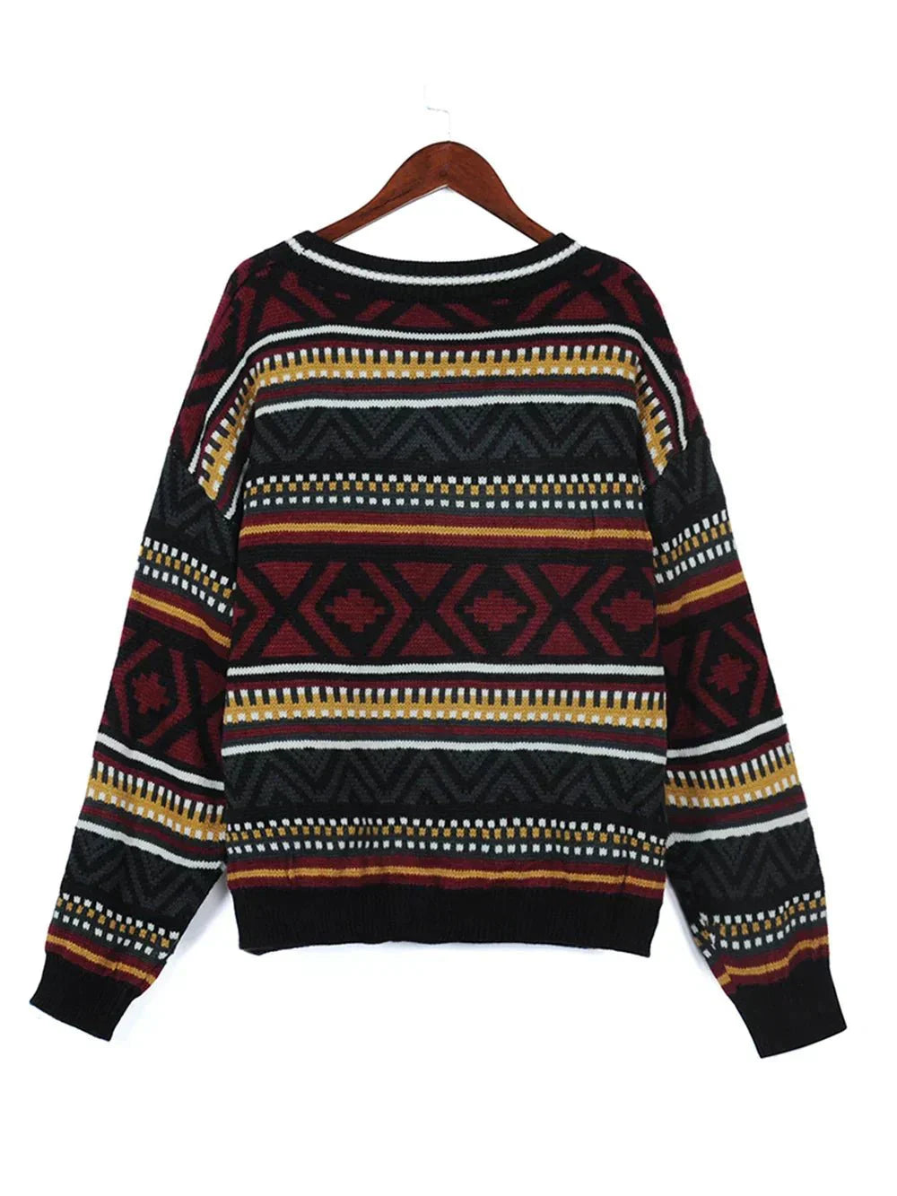 Clara | Geometric Print Sweater for Winter Style