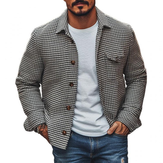 Dean | Men's Vintage Houndstooth Shacket