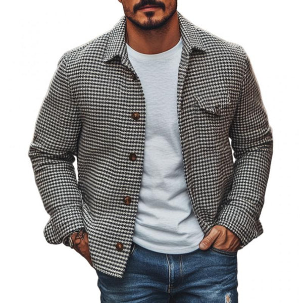 Dean | Men's Vintage Houndstooth Shacket