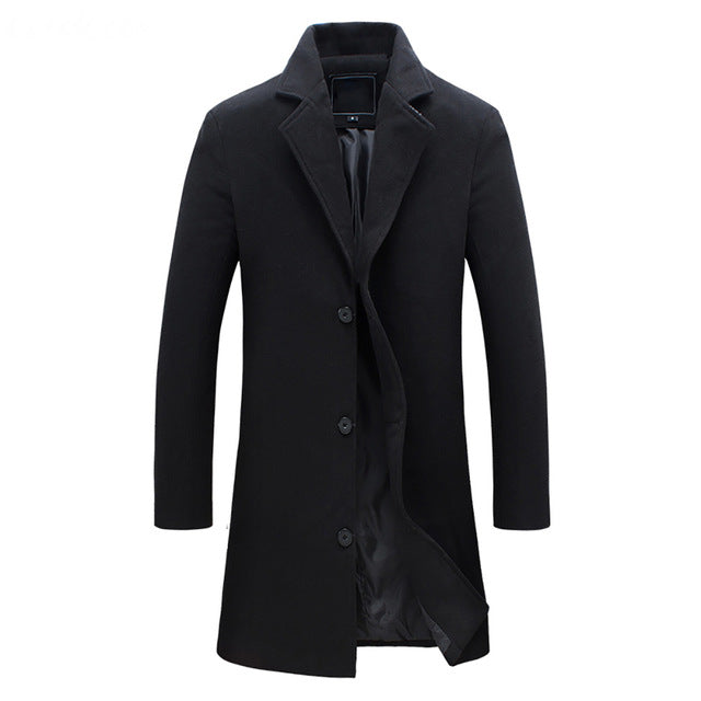 Frederick | Men's Notch Lapel Single-Breasted Coat