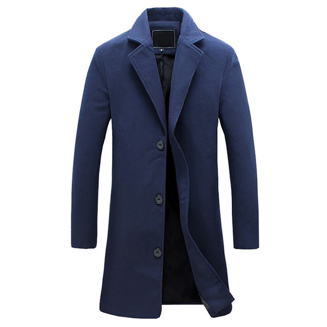Frederick | Men's Notch Lapel Single-Breasted Coat