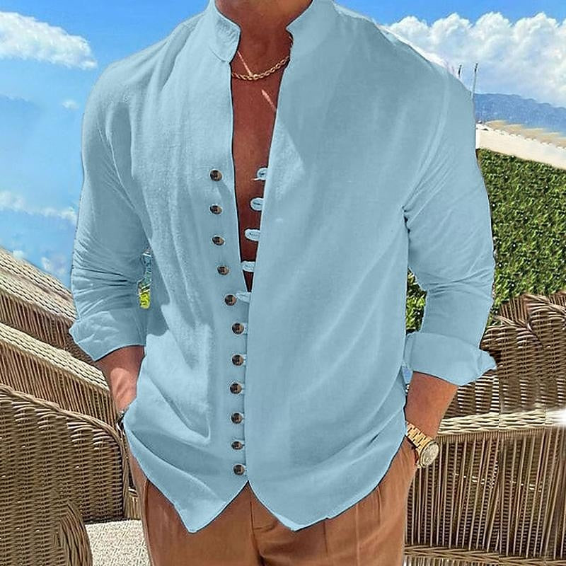 Ethan Linen Short Sleeve Shirt for Men