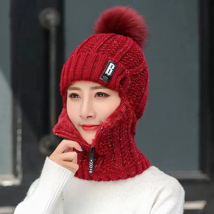 Women's Cozy Beanie with Neck Warmer