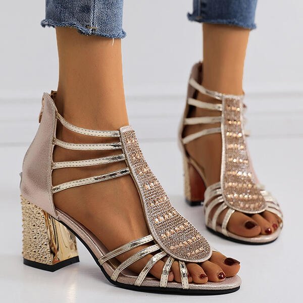 Jennifer | Chic High-Heel Sandals for Elegance