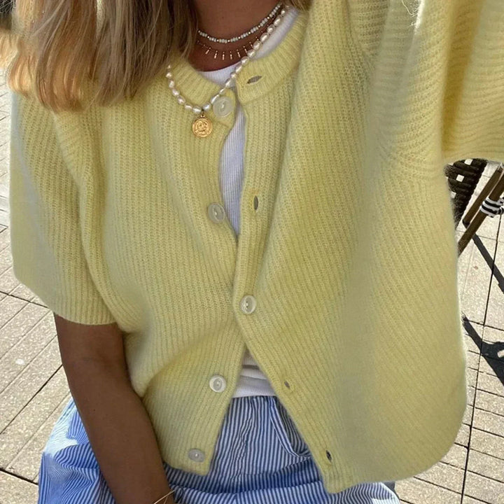 Sandra | Chic Short Sleeve Knitwear for Her