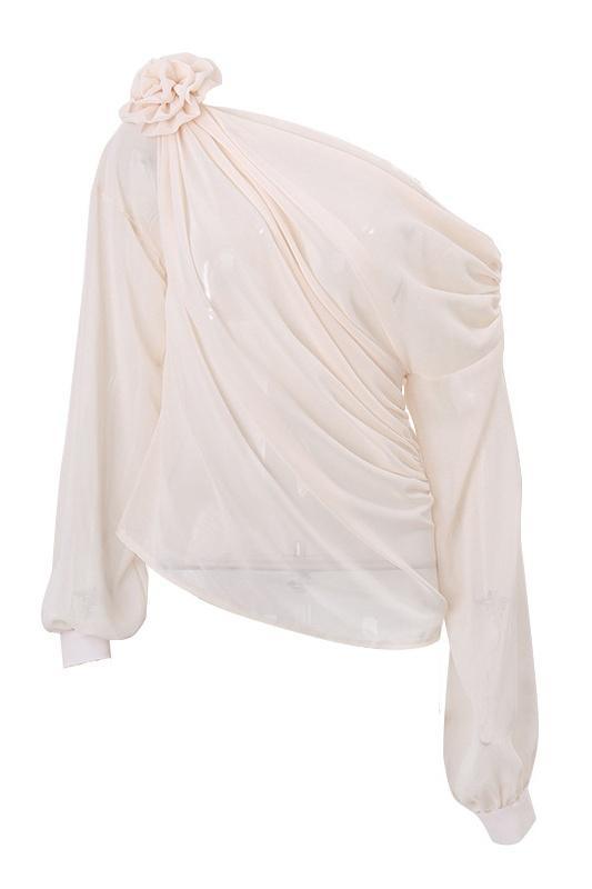 Bailey | Elegant Asymmetrical Floral Top