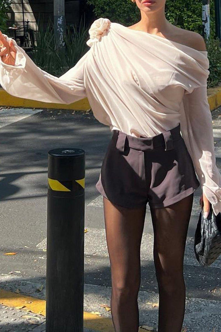 Bailey | Elegant Asymmetrical Floral Top
