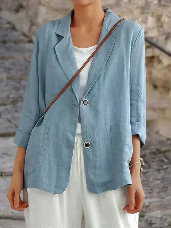 Casual Linen Blazer for Relaxed Elegance