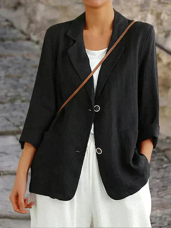 Casual Linen Blazer for Relaxed Elegance