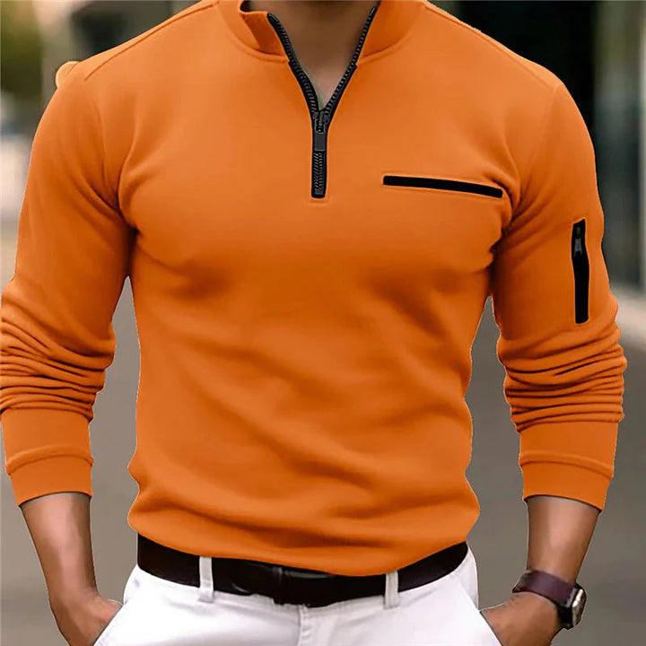 Andrew | Men's Quarter-Zip Sweater | Luxe Design