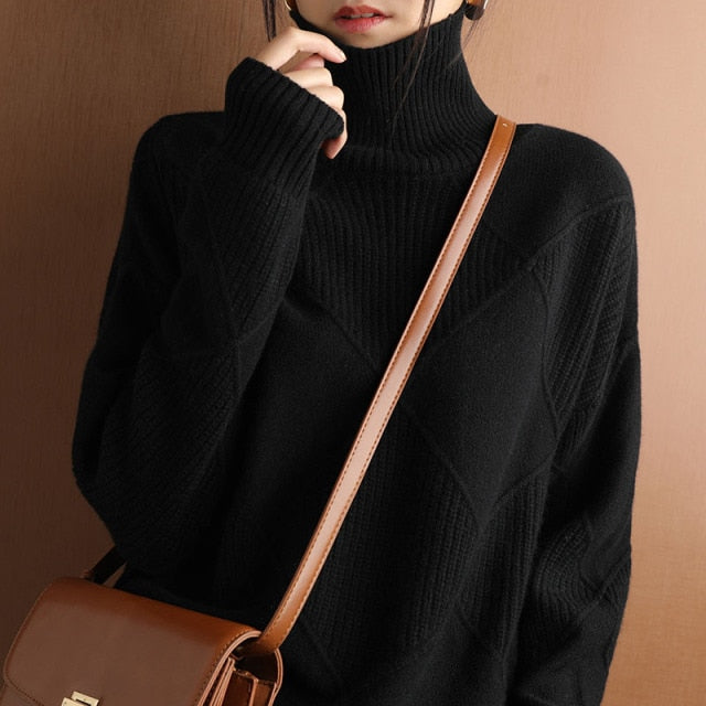 Ella | Cozy Women's Turtleneck Sweater for Winter