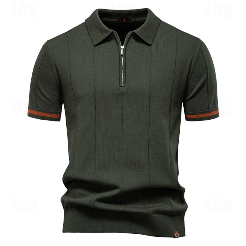 Dave | Premium Summer Polo with Zipper