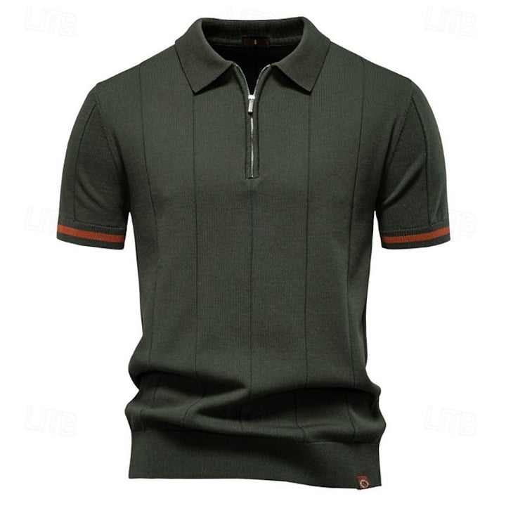 Dave | Premium Summer Polo with Zipper