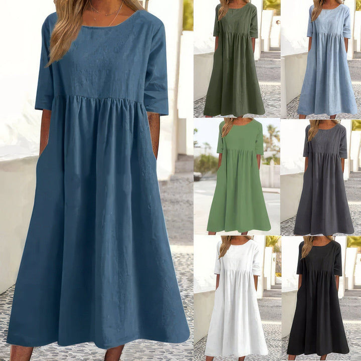 Cotton Dress with Pockets