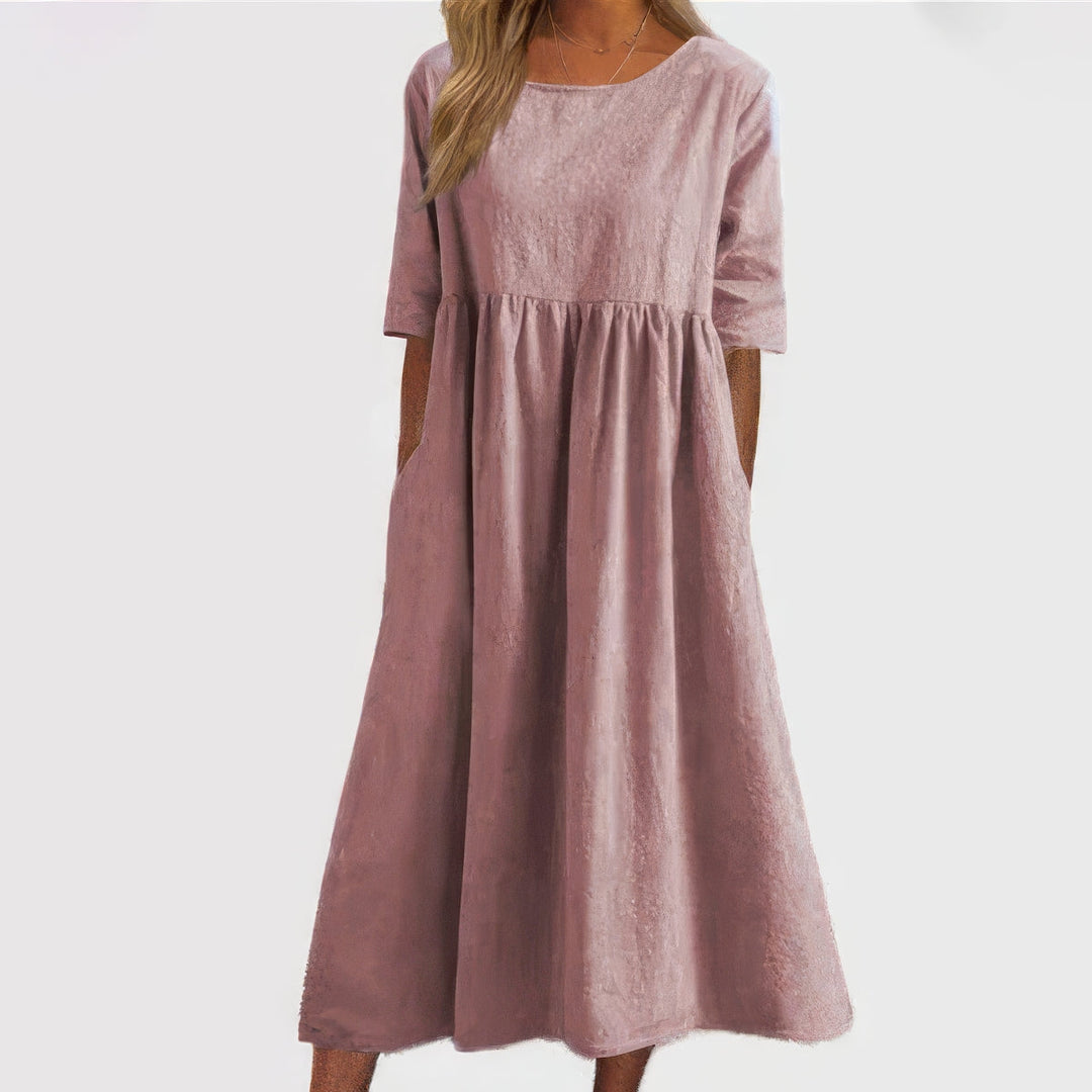 Cotton Dress with Pockets