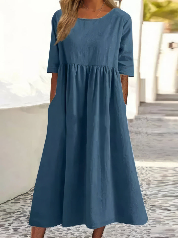 Cotton Dress with Pockets