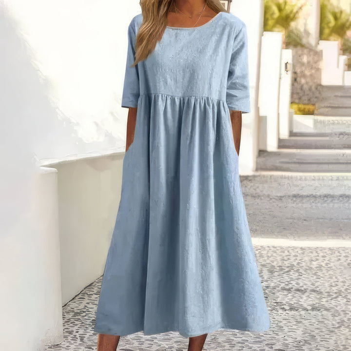 Cotton Dress with Pockets