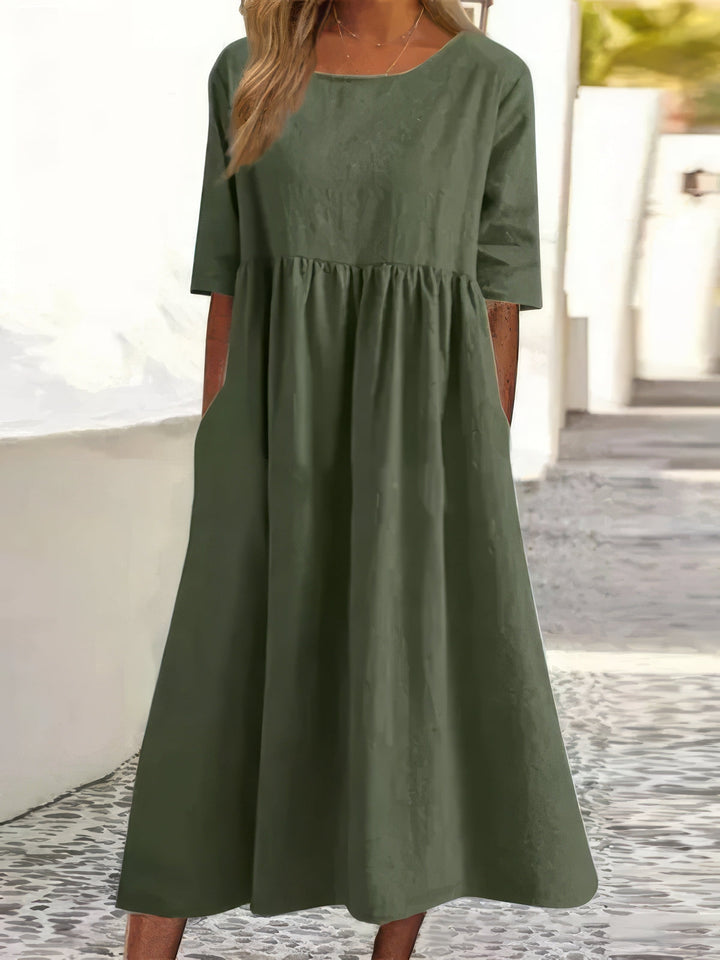 Cotton Dress with Pockets