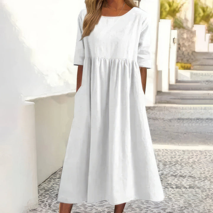 Cotton Dress with Pockets