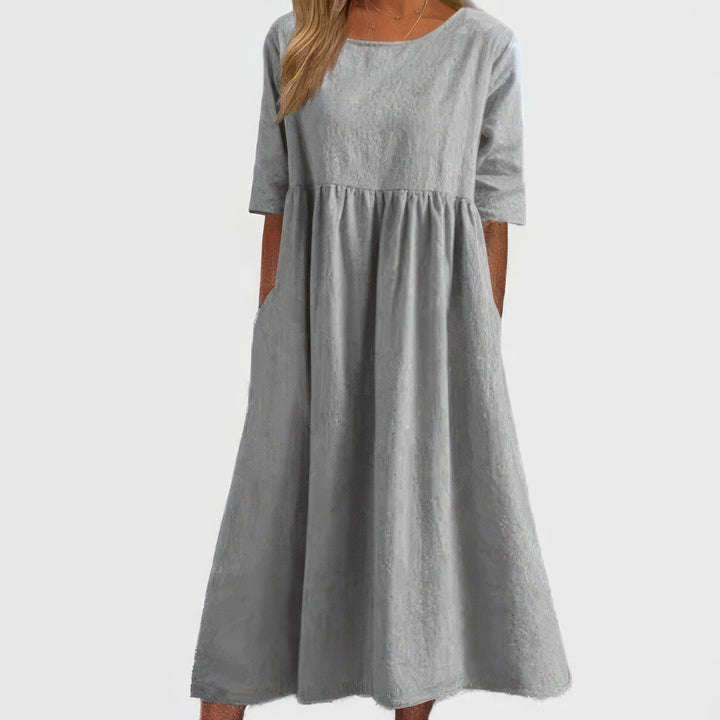 Cotton Dress with Pockets